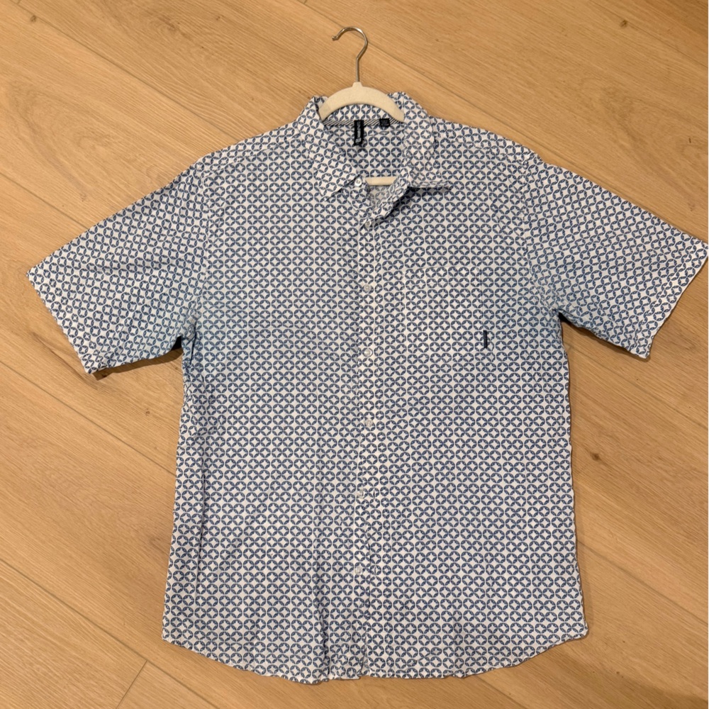 Men's Blue Patterned Blazer